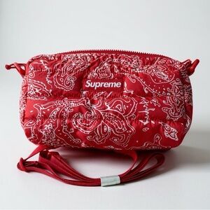 Supreme Paisley Red Crossbody Bag
